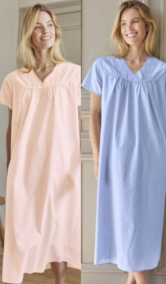 Damart Pack of 2 Embroidered Nightdresses